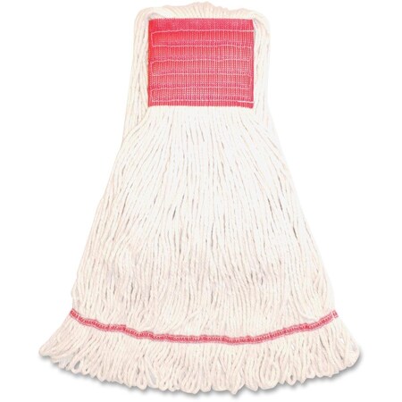 Protectionpro Synthetic Blend Wet Mop Wide Band Loop, Large - White PR1914385